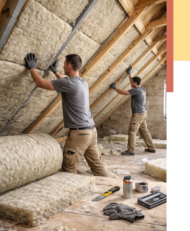 Утепление потолка минватой в Новокузнецке от 1490 руб. — быстро и недорого | ОТДЕЛОЧНИК-Нвк