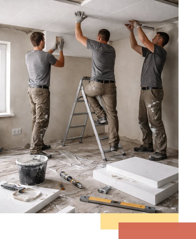 Утепление потолка пенопластом в Новокузнецке быстро и качественно