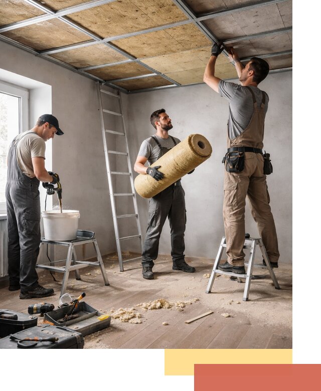 Шумоизоляция потолка в Новокузнецке: профессиональный монтаж и отделка